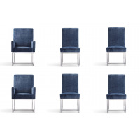 Manhattan Comfort 4-DC2930-BL Element Blue Dining Chairs (Set of 6)